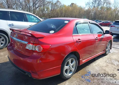 2011 Toyota Corolla S из США, поврежденный, VIN 2T1BU4EE5BC596434